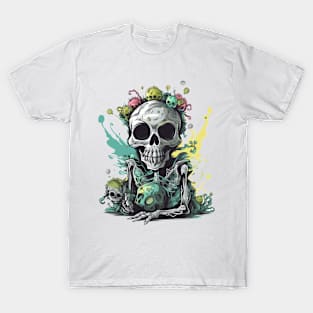 funny halloween skeleton T-Shirt